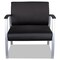 Alera MetaLounge Series 30.51 in. x 26.96 in. x 33.46 in. Bariatric Guest Chair - Black/Silver